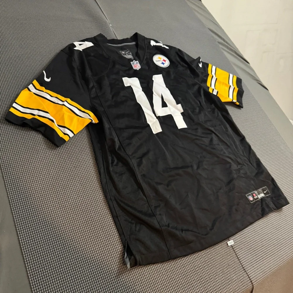 Nike Pittsburgh Steelers George Pickens 14 Jersey Mens Large Black NFL Football